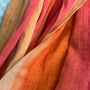Vibrant Sunset Ombre Pashmina StyleCotton Scarf/Sarong/Wrap